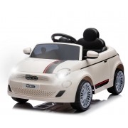 Akumuliatorinis automobilis vaikams Fiat 500e (White)